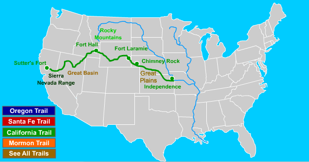 California Trail Map