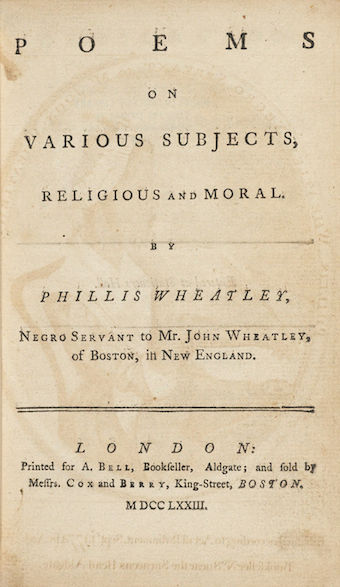 Phillis Wheatley Biography